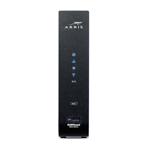ARRIS SBG7400AC2 Cable Modem & Wi-Fi Router - DOCSIS 3.0, AC2350, Up to 960 Mbps, 4 Ports, Black