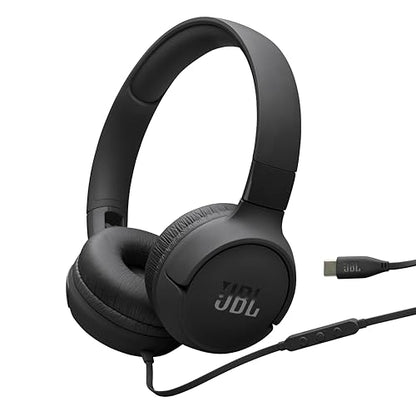 JBL Tune 520C USB-C Wired On-Ear Headphones with Hi-Res Audio