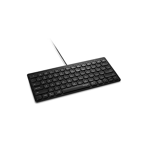 Kensington Compact Wired Keyboard K75505US Compatible with iPad and iPhone, Black
