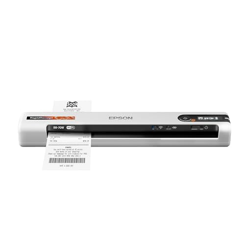 Epson 5.6"x13" RapidReceipt RR-70W 600dpi Receipt Scanner