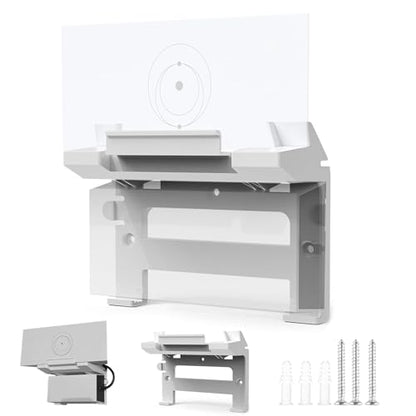 Pwzisu 6.87" x 3.14" x 5.43" D1 1000 Mbps Wi-Fi 6 Satellite Router Mount - White