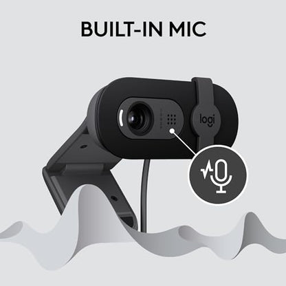Logitech BRIO 100 1080p Webcam USB-A Black