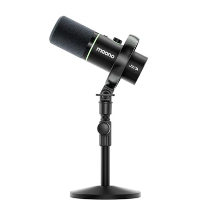 MAONO PD200WT Dynamic Microphone USB, Wireless & XLR Connectivity with Noise Reduction and Volume Control