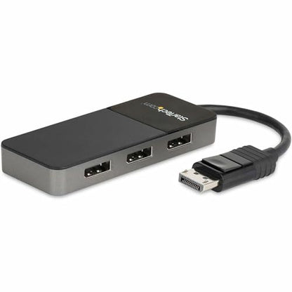 StarTech.com 3-Port DisplayPort 1.4 Splitter MST Hub, Model MST14DP123DP, Black