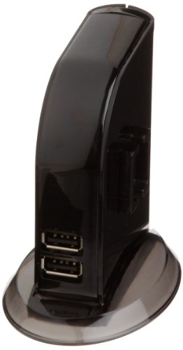 Amazon Basics 7-Port USB 2.0 Hub Tower, Model HU2W70E1, Black
