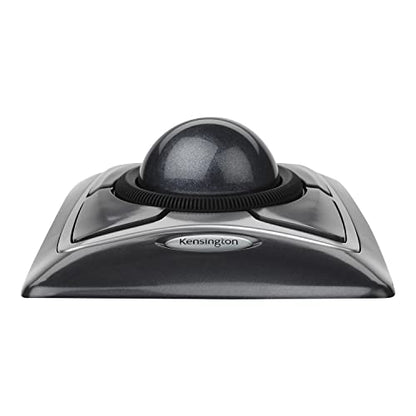 Kensington 55mm K64325 Optical Trackball Mouse, USB Connectivity, Black Silver, Ambidextrous
