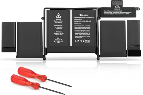 NinjaBatt A1493 Lithium Polymer Battery Pack for Apple MacBook Pro Retina 13" A1502 A1582 6600 mAh 11.42V