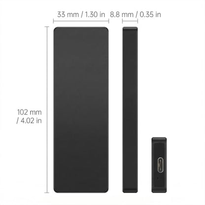 Portable SSD 2TB 256-Bit Encryption USB 3.1 Type-C External Storage