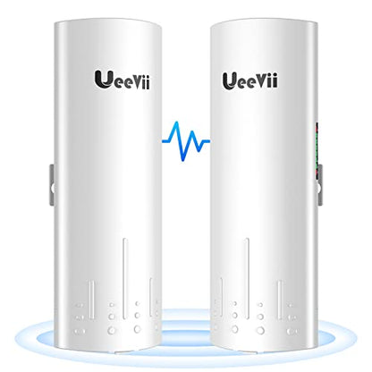 UeeVii CPE450 5.8GHz Wireless Bridge with 3Km Range and 100Mbps Ethernet Ports