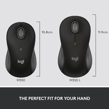Logitech M550 Large Size Wireless Mouse 3 Buttons Optical Bluetooth USB