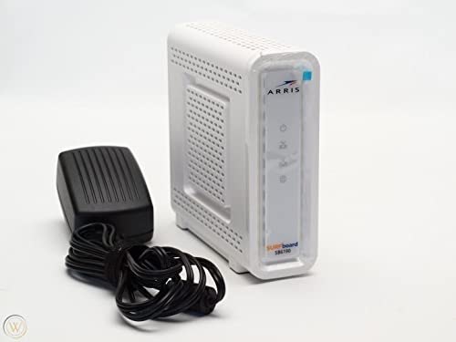 ARRIS 1-Port SB6190 Cable Modem, 960 Mbps Downstream/Upstream Rate, Ethernet Connectivity, White