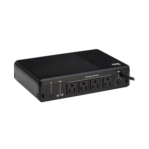 Tripp Lite 600VA UPS Battery Backup 120V 300W 4 Outlets Compact NEMA BC600R