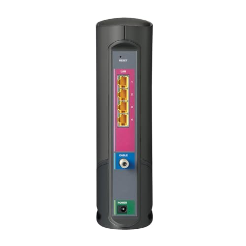 ARRIS G34-RB Ethernet, Wi-Fi 6 Cable Modem Router Combo, 4 Ports, 3000 Mbps