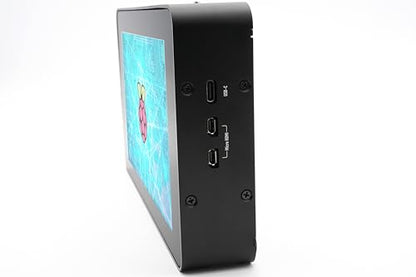 KKSB Aluminum Enclosure for Raspberry Pi 5 and 7-Inch Touchscreen with VESA Mounting Capability