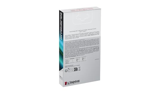 Kingston 1TB SPSD/1TB Portable SSD | 1000GB Capacity | Solid State | USB 3.2 Gen 2 Connectivity