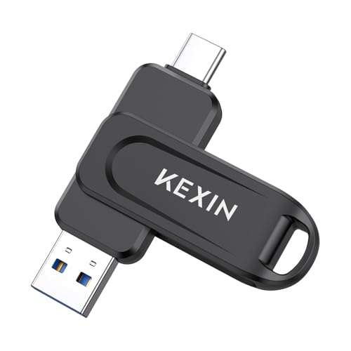 KEXIN 128GB USB Flash Drive Model U602 with USB 3.0 Dual Interface and 100MB/s Data Transfer Rate