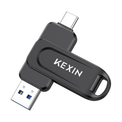 KEXIN 128GB USB Flash Drive Model U602 with USB 3.0 Dual Interface and 100MB/s Data Transfer Rate
