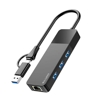 ALL-LUCKY Ethernet USB Hub 4-Port with Gigabit Network Interface