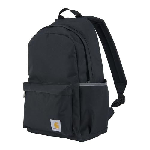 Carhartt 21L Classic Laptop Backpack Black 600-Denier Water-Resistant Polyester