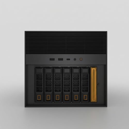 ZIMA CUBE 9.4"x8.7"x8.6" 6-Bay NAS System, Intel Core i3-1215U, 256GB SSD, Dual TBT4, Dual 2.5GbE, PCIe Expansion