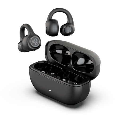 JLab EBFLEXRBLK124 Black Flex Wireless Open Earbuds 20Hz - 20kHz Bluetooth 5 Touch Control