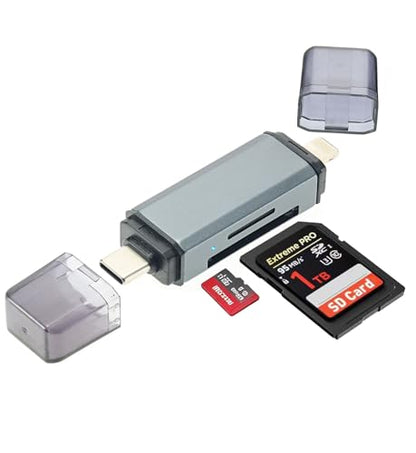 IOCUAUQ Dual Slot SD Card Adapter Model SD-104
