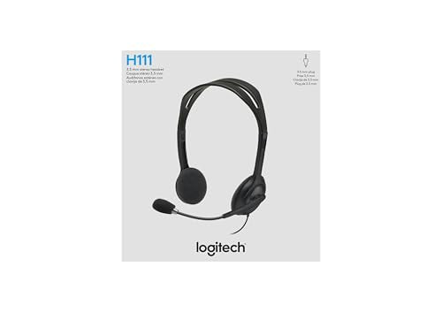 Logitech H111 Wired Headset 3.5mm Stereo Headphones