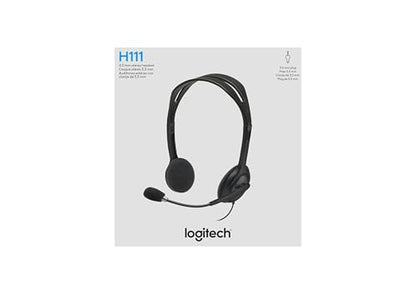 Logitech H111 Wired Headset 3.5mm Stereo Headphones