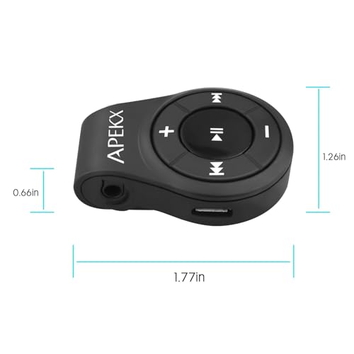 APEKX Bluetooth Audio Adapter 4.1 EDR Compatible with IOS and Android