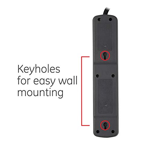 GE 6 Outlet Surge Protector Power Strip 125 Volts Model 54643