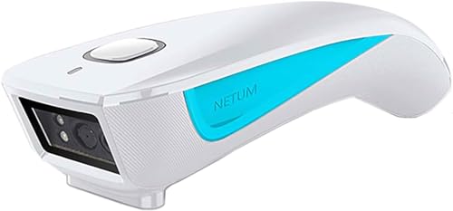 NETUM 2D Barcode Scanner C850 Portable Bluetooth Scanner Bluetooth Wireless, USB, and Wired Connectivity for Desktop and Mobile, 60 Degrees Viewing Angle