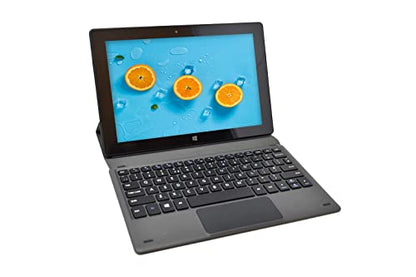 Fusion5 10.1" FWIN232S3DOCKING 80 Keys USB Docking Keyboard - Ambidextrous QWERTY Layout - Black - Compact Design