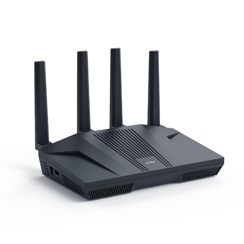 GL.iNet GL-MT6000 WiFi 6 Dual-Band Router, 6000 Mbps, 802.11ax, 2 x 2.5G + 4 x 1G Ethernet Ports, Touch Control