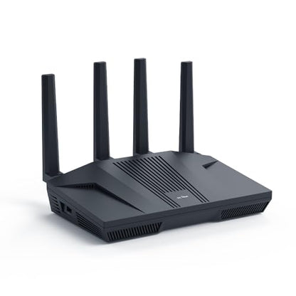 GL.iNet GL-MT6000 WiFi 6 Dual-Band Router, 6000 Mbps, 802.11ax, 2 x 2.5G + 4 x 1G Ethernet Ports, Touch Control