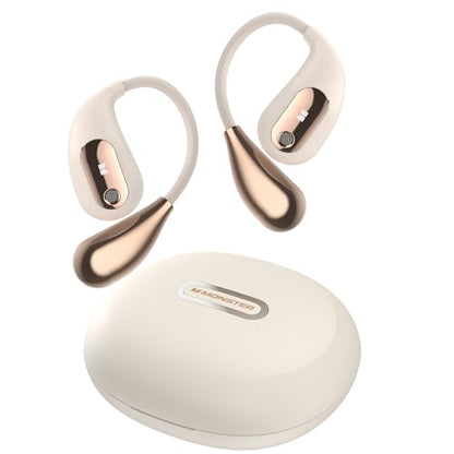 Monster E29WH Open Ear Headphones Bluetooth 5.4, Dynamic Driver, 20Hz - 20,000Hz Frequency Range