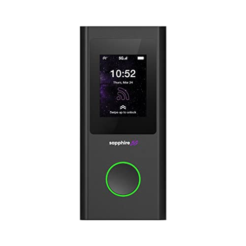 TravelWifi Sapphire 5G Mobile Hotspot WPS Tri-Band Wireless 802.11ax Connectivity Technology