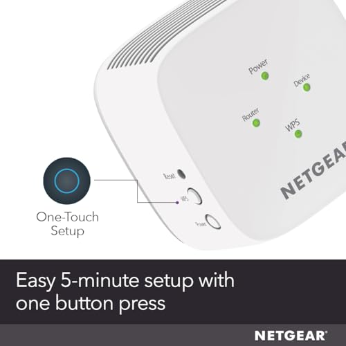 NETGEAR EX5000 Wireless Range Extender, Dual-Band, 802.11ac, Up to 1200 Mbps, RJ45, White/Grey