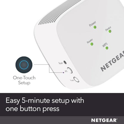 NETGEAR EX5000 Wireless Range Extender, Dual-Band, 802.11ac, Up to 1200 Mbps, RJ45, White/Grey