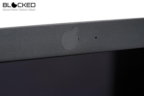 MyCamShield Black 57-Pack Tabbed Webcam Vinyl Cover - Waterproof - Matte Finish - 6 x 4 x 0.06 inches - 57 Pieces