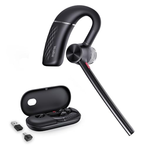 Yealink BH71 Pro USB-C/A Bluetooth Headset, Wireless Earphone with Microphone, 30Hrs Battery Life, Noise Canceling, Ergonomic Design, Android/iOS Compatible