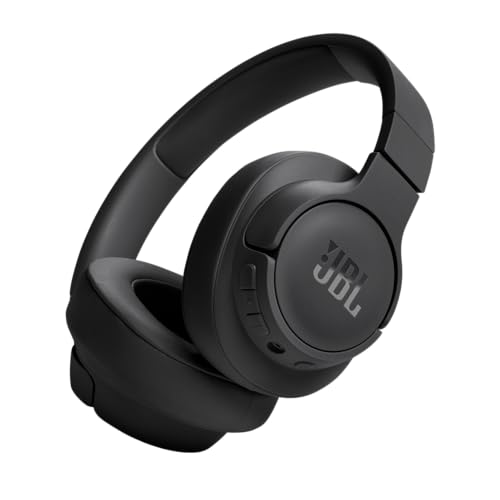JBL Tune 720BT JBLT720BTBLKAM Wireless Over-Ear Headphones, Bluetooth 5.3, 76H Battery Life, Noise Isolation