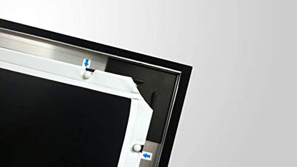 Silver Ticket Products 120" STR-169120 16:9 Projection Screen, White Surface, 1.1 Gain, Manual Operation, Aluminum Frame, Wall Mount