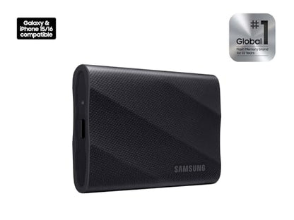 Samsung 2TB MU-PG2T0B/AM USB 3.2 Gen 2x2 Portable SSD, Sequential Read Speed 2000MB/s, External Solid State Drive, Black