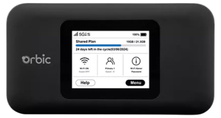 Generic Orbic Speed X R562L5 5G Dual-Band Mobile Hotspot Portable