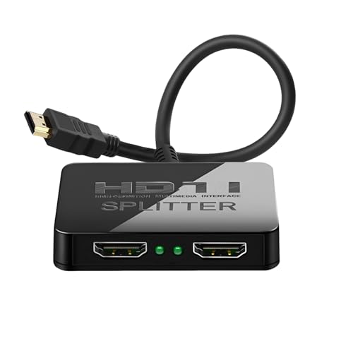 Mindorlen HDMI Splitter 2 Ports 4K 30Hz Dual Output