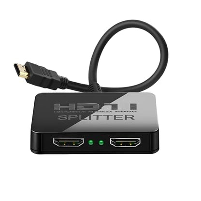 Mindorlen HDMI Splitter 2 Ports 4K 30Hz Dual Output