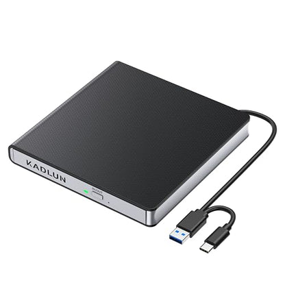 Kadlun 5.6" External CD DVD Drive SY905 USB 3.0 USB Type C Optical Drive