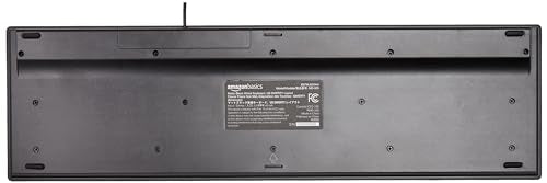 Amazon Basics 105 Key QWERTY Wired Keyboard MD005