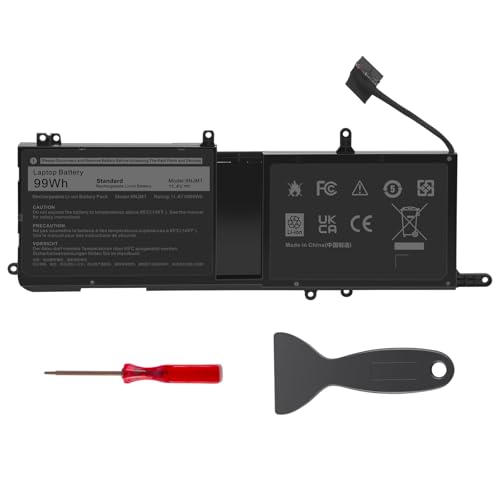 ASUNCELL 9NJM1 Lithium Ion Battery 11.4V 99Wh 3-Cell for Dell Alienware 15 R3, R4, 17 R4, R5