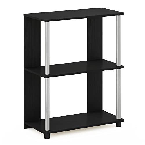 Furinno 3-Tier 15070AMSS Floor Mount Bookcase 11.6" D x 23.6" W x 29.8" H
